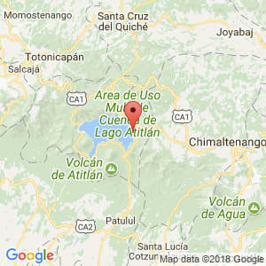 Localización de San Antonio Palopó en Sololá