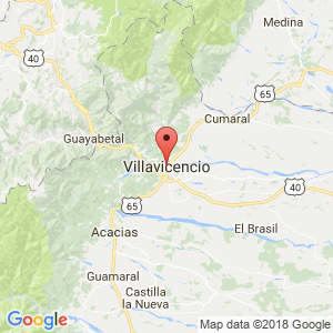 Localización de Villavicencio en Meta