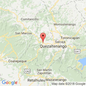 Localización de Ostuncalco en Quetzaltenango