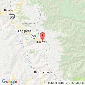 Localización de Bolivar en La Libertad