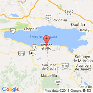 Localización de Tizapán el Alto en Jalisco