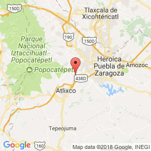 Localización de Santa Isabel Cholula en Puebla