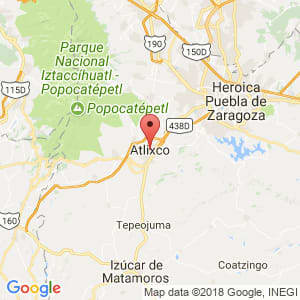 Localización de Atlixco en Puebla Localización de Atlixco en Puebla