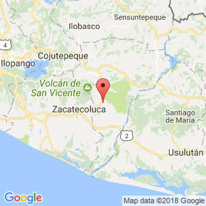 Localización de Tecoluca en San Vicente