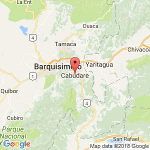 Localización de Cabudare en Lara