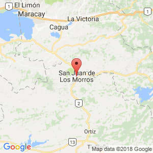 Localización de San Juan de los Morros en Guárico