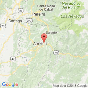 Localización de Calarcá en Quindío