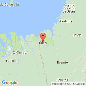 Localización de Guapi en Cauca
