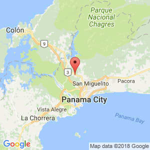 Localización de Alcalde Díaz en Panamá