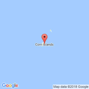 Localización de Corn Island en Atlántico Sur