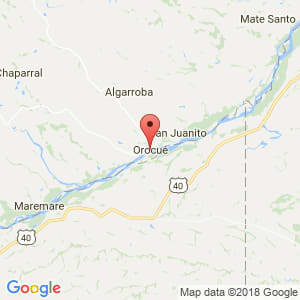 Localización de Orocué en Casanare