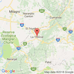 Localización de La Troncal en Cañar