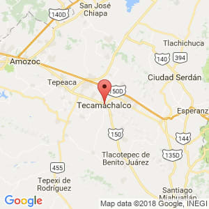 Localización de Tecamachalco en Puebla