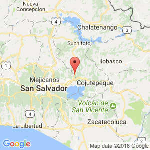 Localización de San Bartolomé Perulapía en Cuscatlán