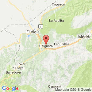 Localización de Chiguará en Mérida