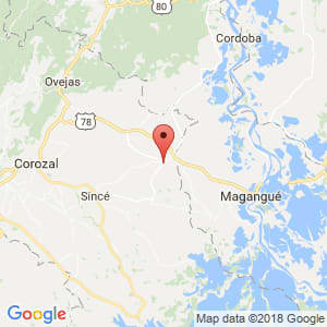 Localización de Buenavista Sucre en Sucre