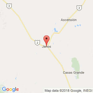 Localización de Janos en Chihuahua