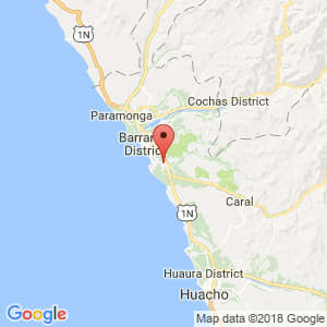 Localización de Supe en Lima Provincias