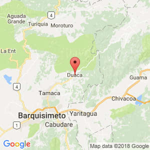 Localización de Duaca en Lara