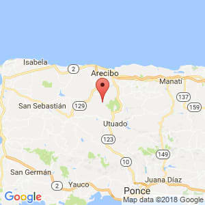 Localización de Quebradillas en Arecibo