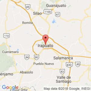 Localización de Irapuato en Guanajuato