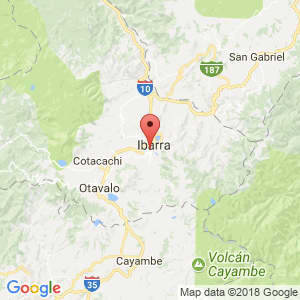 Localización de Ibarra en Imbabura