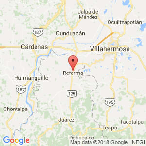 Localización de Reforma en Chiapas