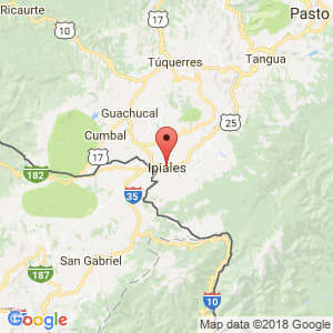 Localización de Ipiales en Nariño