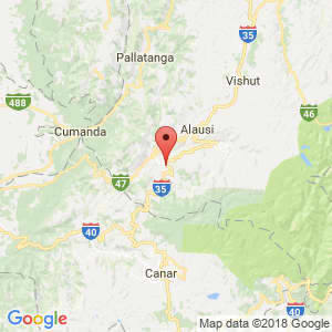 Localización de Chunchi en Chimborazo