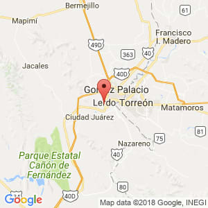 Localización de Lerdo en Durango