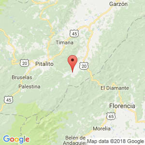 Localización de Acevedo en Huila
