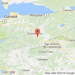 Localización de El Yaque en Sucre
