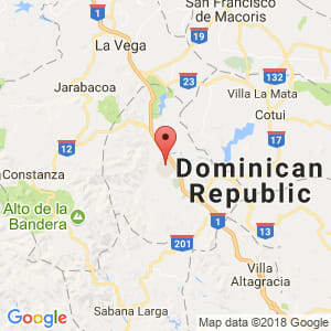 Localización de Bonao en Monseñor Nouel
