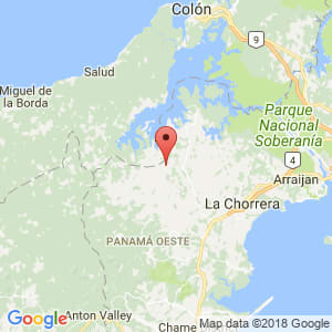 Localización de Arosemena en Panamá Oeste