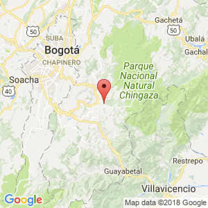 Localización de Fómeque en Cundinamarca