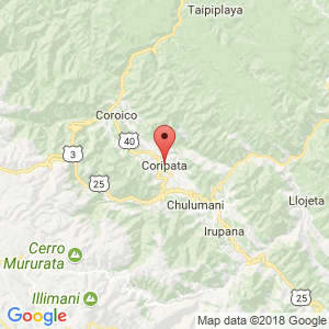 Localización de Coripata en La Paz
