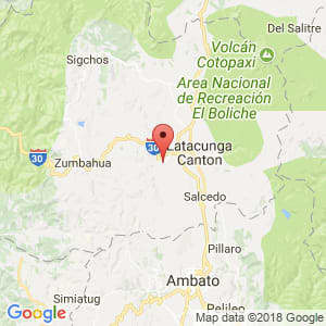 Localización de Pujilí en Cotopaxi