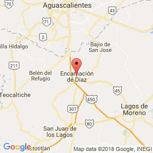 Localización de Encarnación de Díaz en Jalisco