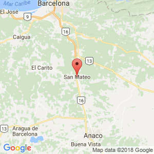 Localización de San Mateo en Anzoátegui