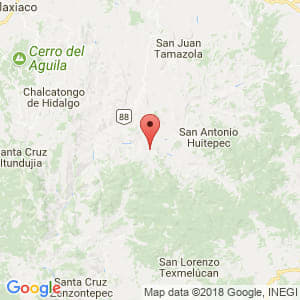 Localización de San Francisco Cahuacúa en Oaxaca