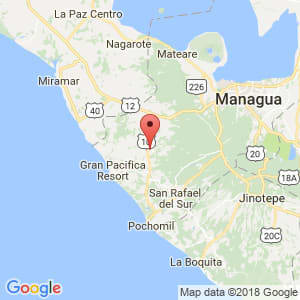 Localización de Villa El Carmen en Managua