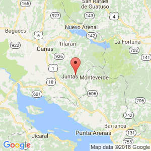 Localización de Abangares en Guanacaste