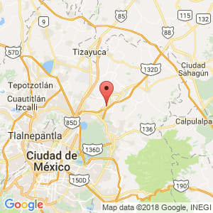 Localización de Acolman en México