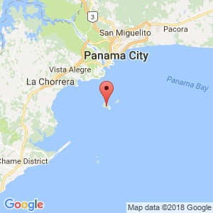 Localización de Taboga en Panamá