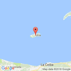 Localización de Utila en Islas de la Bahía