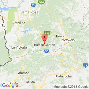 Localización de Balsas en El Oro