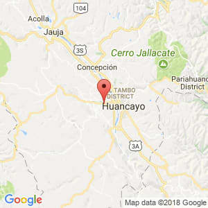 Localización de Chupaca en Junín