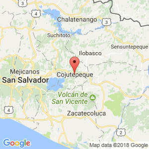 Localización de Cojutepeque en Cuscatlán
