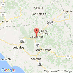 Localización de La Libertad en Chontales