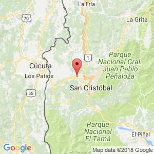 Localización de Capacho Nuevo en Táchira